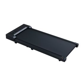 2.5HP Under Desk Treadmill, Portable Walking Pad For Home & Office, Compact Running & Walking Machine With Remote Control, LED Display, Black