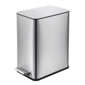 SSTC002-5L-B, Stainless Steel Kitchen Trash Can, 5L, Black