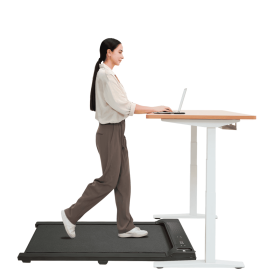 Under Desk Treadmill With Incline,Walking Pad For Home Office,Portable Walking Treadmill 1.0HP,Walking Jogging Machine With 242 Lbs Weight Capacity,LE
