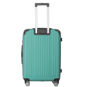 3-Piece Lightweight ABS Hardshell Luggage Set  20 , 24 , 26  -In Fresh Green With Spinner Wheels, TSA Lock, And Adjustable Telescopic Handle - Durable