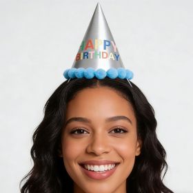 Silver Party Hat 6pcs-5179