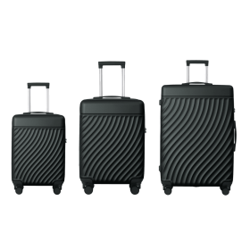 Luggage Sets ABS Hardshell 3pcs Luggage, Lightweight Durable Suitcase Sets Spinner Wheels Suitcase With TSA Lock 20''24''28'' Available Dark Green
