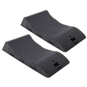 2PACK Tire Saver Ramps,Car Tire Wheel Ramps,Anti-Slip Hard Plastic Design,Black