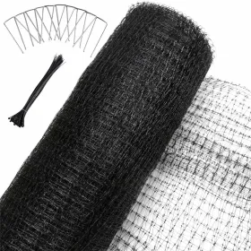7.5ft*65ft Plastic Deer Netting Offers High-strength Protection Against Deer Intrusion, Suitable For Yards, Farmlands, And Gardens.