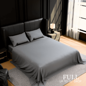 Bedding Full Bed Sheets Set - 4 Piece Bedding - Brushed Microfiber - Shrinkage And Fade Resistant - Easy Care -Full, Grey