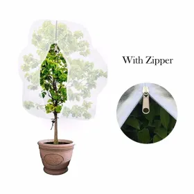 84inch*72inch Rectangular Zippered Greenhouse Fabric Bags For Plant Protection Offer Protection From Cold, Insects, And Wind, With Adjustable Ventilat