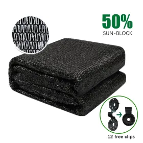 6ft*20ft Black Shade Net Fabric Provides Efficient Shading, Premium Materials, And An Enhanced Plant Growth Environment.