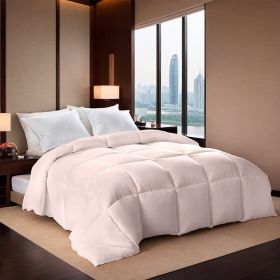 Pink Oversized Plump Thick Duvet Enhanced Warmth With Skin-friendly Comfort. Perfect For Cozy Bedrooms And Luxury Hotels. Fits Single Double Beds. Mac (Option: Pink-Q)