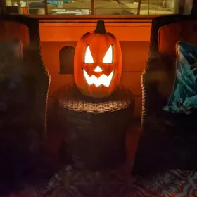 Lantern Halloween Pumpkin Lights- Waterproof Pre-lit Pumpkin Lighted JackoLantern For Halloween Porch, Party, Front Door, Fireplace Indoor And Outdoor (Option: 16inscaryFace)