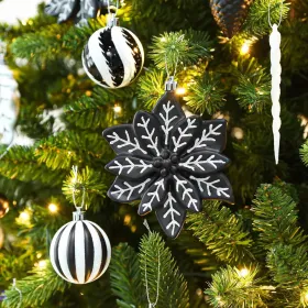 106PCS Christmas Balls Ornaments Set, Colorful Shatterproof Plastic Decorative Baubles For Xmas Tree Decor Holiday Wedding Party Decoration With Hangi (Option: BlackWhite)