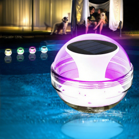 Solar Pool Lights, LED Outdoor IPX7 Waterproof Pond Lights For Waterscape Decoration, Pool, Pond, Fountain, Garden Party, Floating Light Decoration (Option: 1PCS)